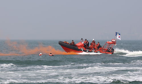 中韩在山东烟台海域举行海上联合搜救演习