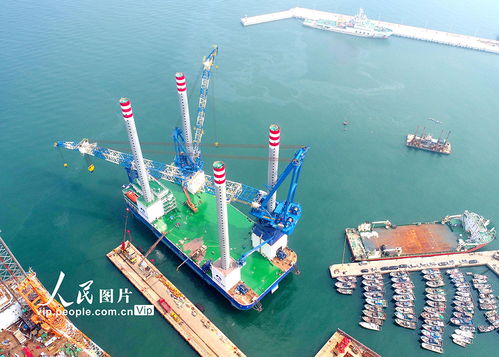 山东青岛 1200吨自升式海上风电安装平台交付